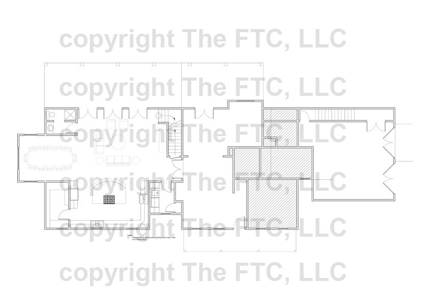 D:\TheFTC\Projects\Addition and Renovations for Bill Dixon and Jennifer Downey\Sheets\A-102 First Floor - New Floor Plan A-101 