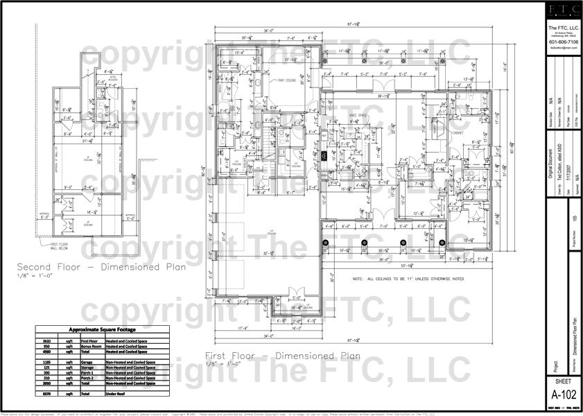 D:\TheFTC\Projects\Addition and Renovations for Bill Dixon and Jennifer Downey\Sheets\A-102 First Floor - New Floor Plan A-101 